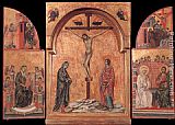 Duccio Di Buoninsegna Canvas Paintings - Triptych